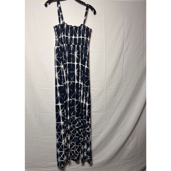 Soma maxi bra navy blue and white maxi dress size medium C23-5 - Picture 2 of 5